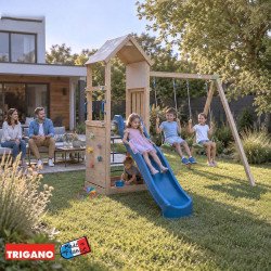 Aire de jeux en bois SMART XPERIENCE 2 Aléo by Trigano