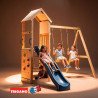 Aire de jeux en bois SMART XPERIENCE 2 Aléo by Trigano