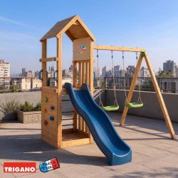 Aire de jeux en bois SMART XPERIENCE 2 Aléo by Trigano