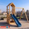 Aire de jeux en bois SMART XPERIENCE 2 Aléo by Trigano