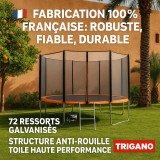 Trampoline Trigano 3.66 m avec filet de sécurité et échelle