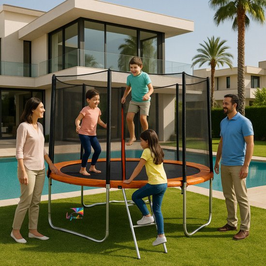 Trampoline Trigano 3.66 m avec filet de sécurité et échelle