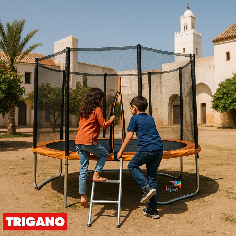 Trampoline Trigano 3,66 m avec Filet et Échelle