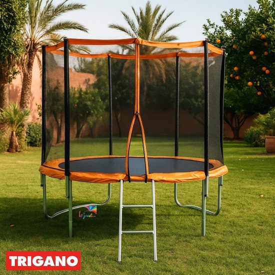 Trampoline Trigano 3,66 m avec Filet et Échelle