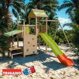 Aire de Jeux Bois avec Cuisine SNACK XPRESSION | Trigano