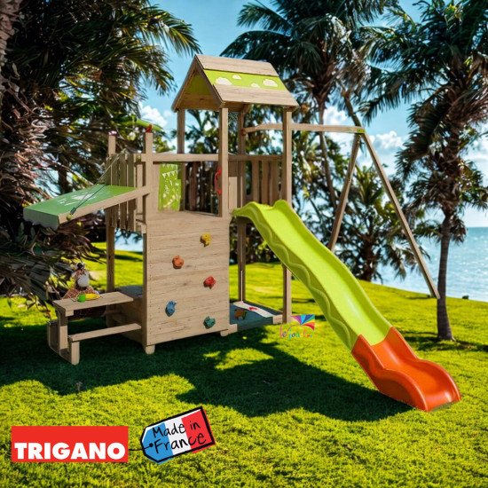 Aire de Jeux Bois avec Cuisine SNACK XPRESSION | Trigano