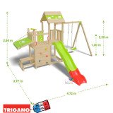 Aire de Jeux Bois avec Cuisine SNACK XPRESSION | Trigano