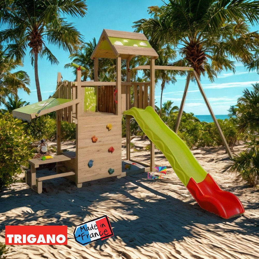 Aire de Jeux Bois avec Cuisine SNACK XPRESSION | Trigano