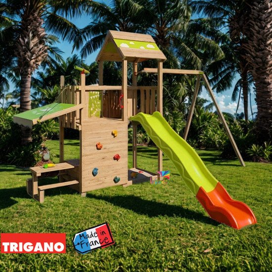 Aire de Jeux Bois avec Cuisine SNACK XPRESSION | Trigano