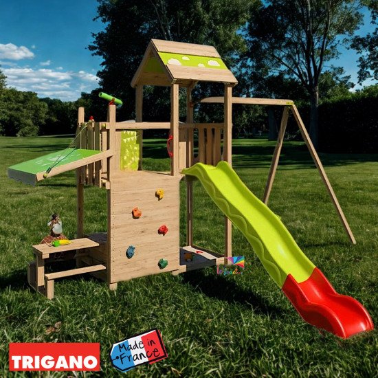 Aire de Jeux Bois avec Cuisine SNACK XPRESSION | Trigano