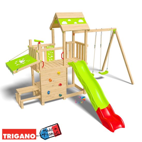 Aire de Jeux Bois avec Cuisine SNACK XPRESSION | Trigano