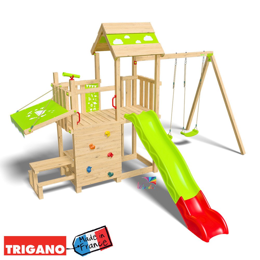 Aire de Jeux Bois avec Cuisine SNACK XPRESSION | Trigano