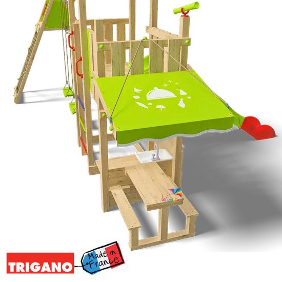 Aire de Jeux Bois avec Cuisine SNACK XPRESSION | Trigano