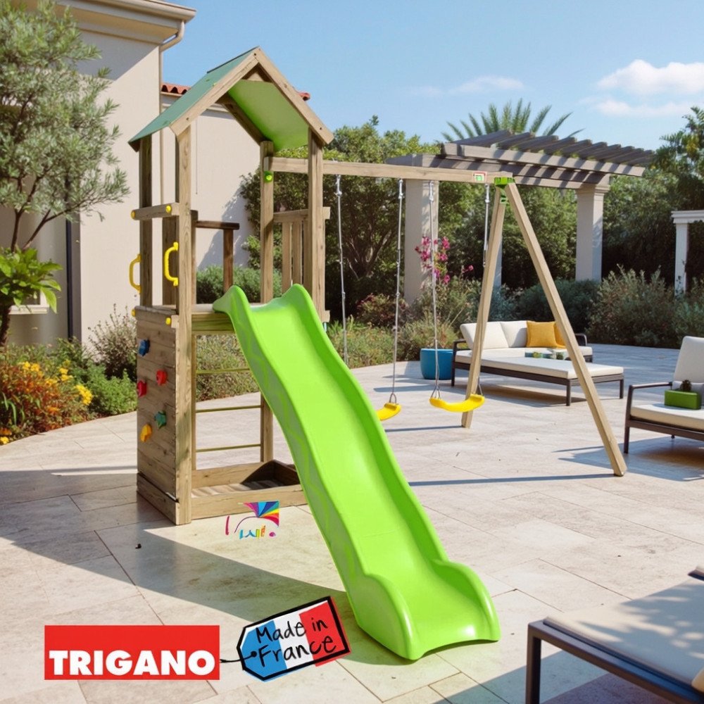 Aire de Jeux Bois 7 Enfants SMART XPERIENCE | Trigano