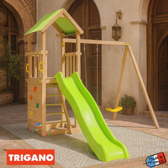 Aire de Jeux Bois 7 Enfants SMART XPERIENCE | Trigano