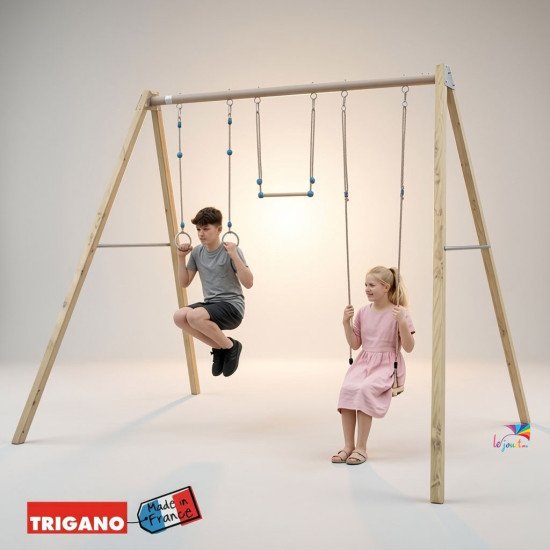 Balançoire Bois Métal Adulte SKYLER 3 m | Trigano
