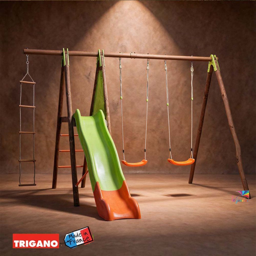 Station de Jeux Bois Métal XALTO 2,30 m | Trigano