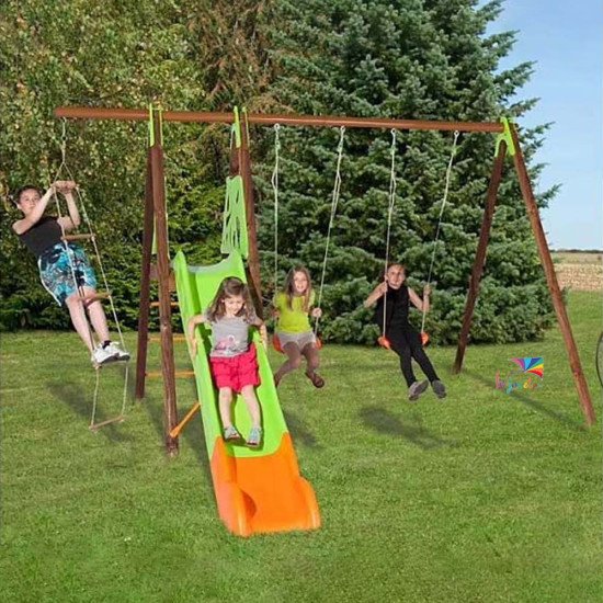 Station de Jeux Bois Métal XALTO 2,30 m | Trigano