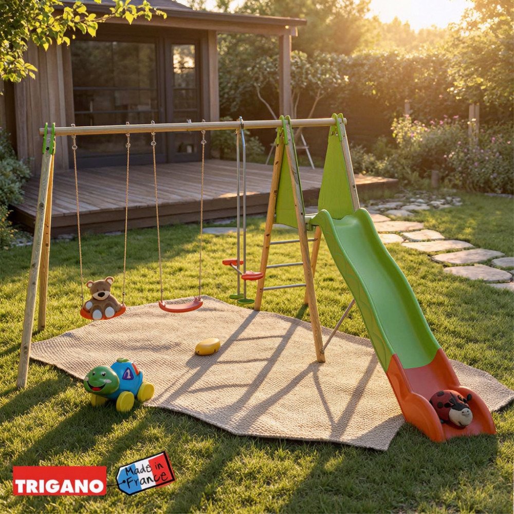 Portique Bois Métal Multi-Activités OPTIMA | Trigano