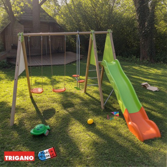 Portique Bois Métal Multi-Activités OPTIMA | Trigano