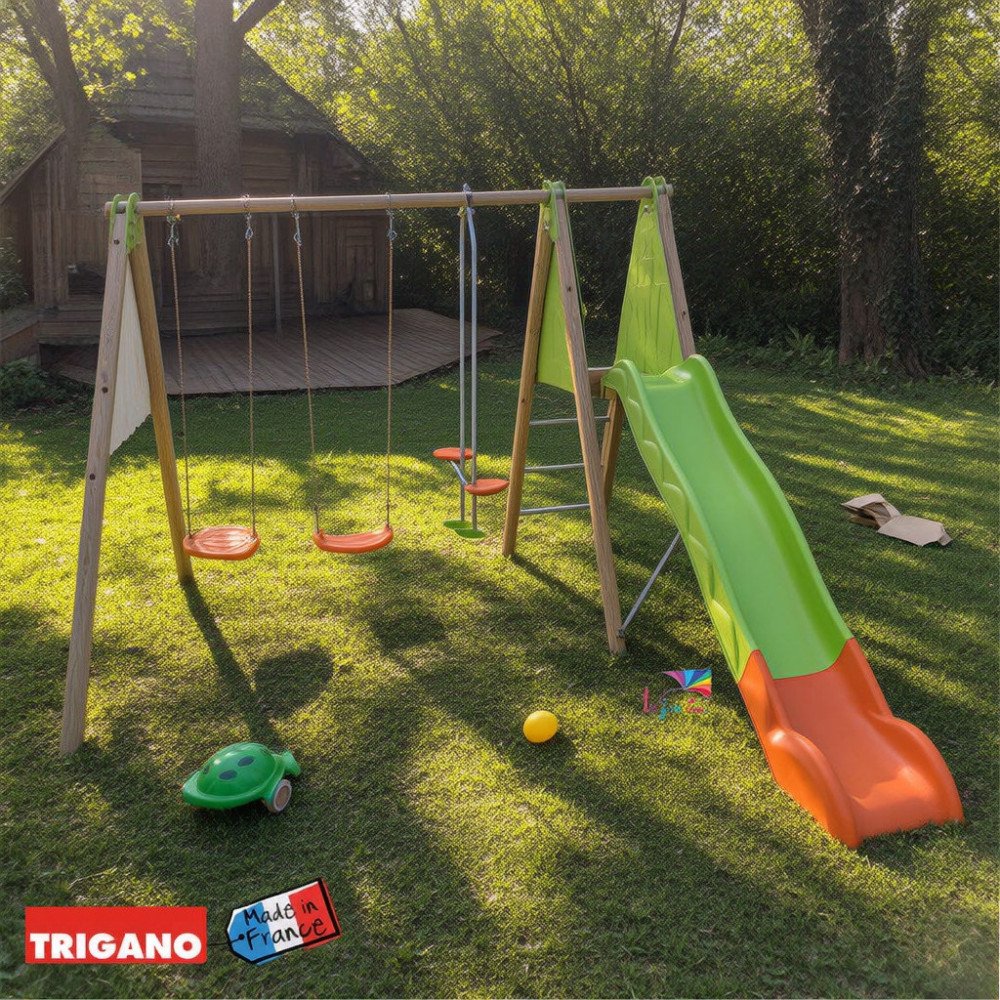 Portique Bois Métal Multi-Activités OPTIMA | Trigano