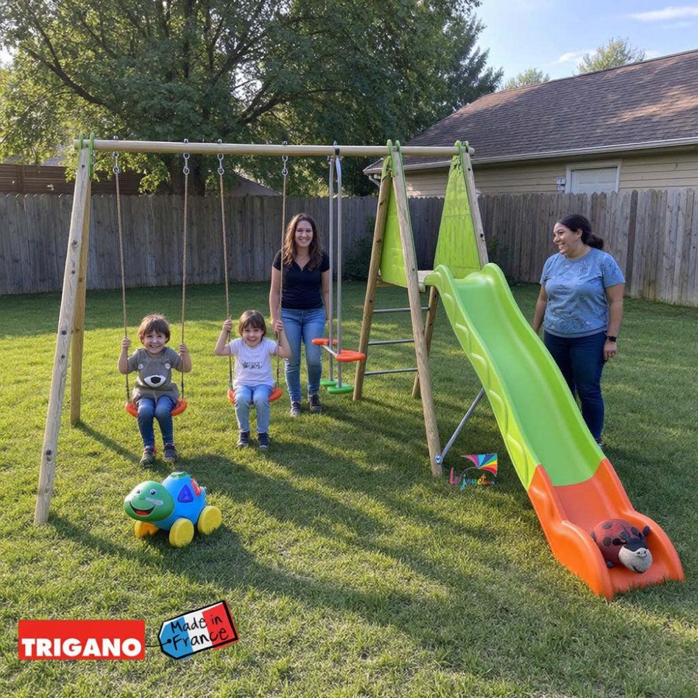 Portique Bois Métal Multi-Activités OPTIMA | Trigano