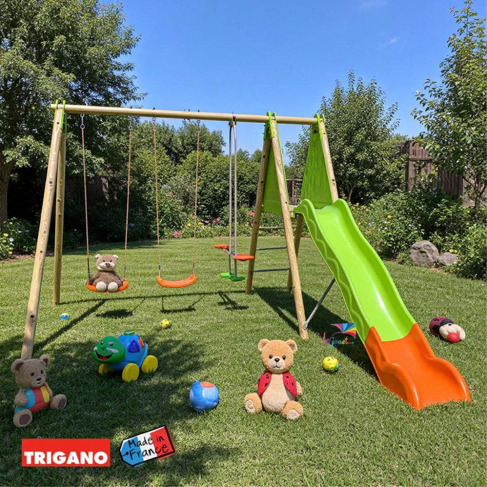 Portique Bois Métal Multi-Activités OPTIMA | Trigano