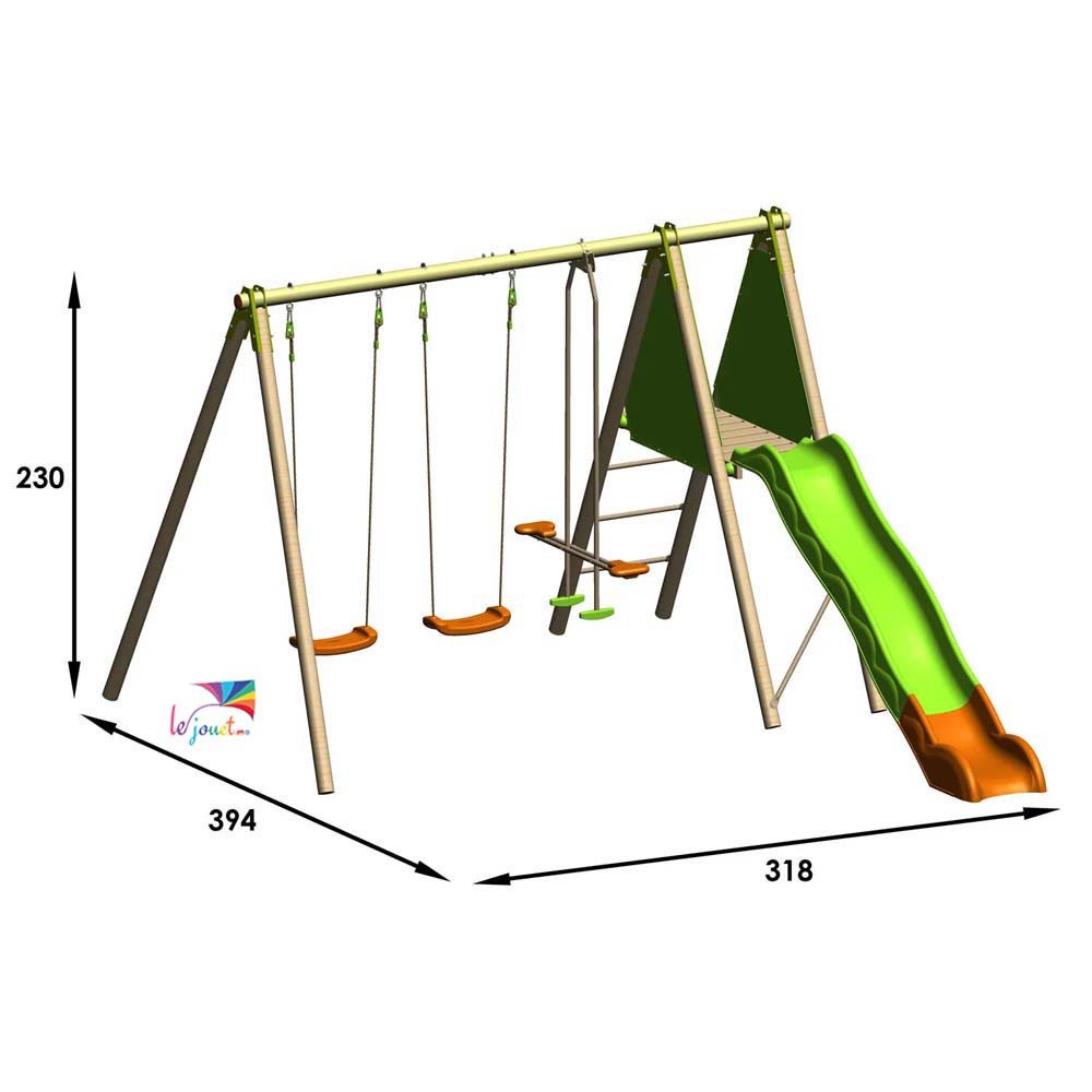 Portique Bois Métal Multi-Activités OPTIMA | Trigano
