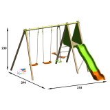 Portique Bois Métal Multi-Activités OPTIMA | Trigano