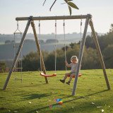 Portique bois 2,30 m trigano Artix TIRIDOU - 3 enfants