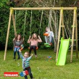 Portique Bois 6 Enfants TOPWOOD TUTTI 2,30 m | Trigano