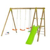 Portique Bois 6 Enfants TOPWOOD TUTTI 2,30 m | Trigano