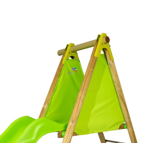 Portique Bois Métal ARROBA 2,30 m avec Toboggan | Trigano