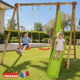 Portique Bois avec Toboggan TOPWOOD DANI | Trigano
