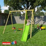 Portique Bois avec Toboggan TOPWOOD DANI | Trigano