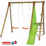 Portique Bois avec Toboggan TOPWOOD DANI | Trigano
