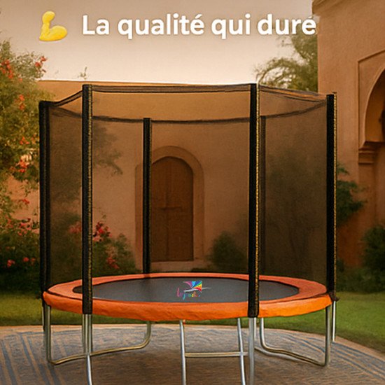 Trampoline Trigano 2,44 m avec Filet et Échelle