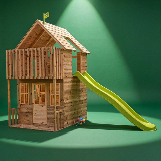 Maisonnette Enfant Bois avec Toboggan LOFT | TP Toys