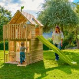 Maisonnette Enfant Bois avec Toboggan LOFT | TP Toys