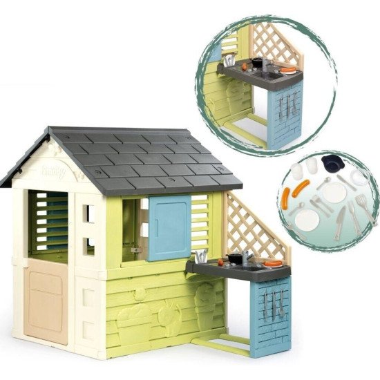 Smoby Life Maison Pretty + Cuisine – Cabane Enfant | LEJOUET.MA