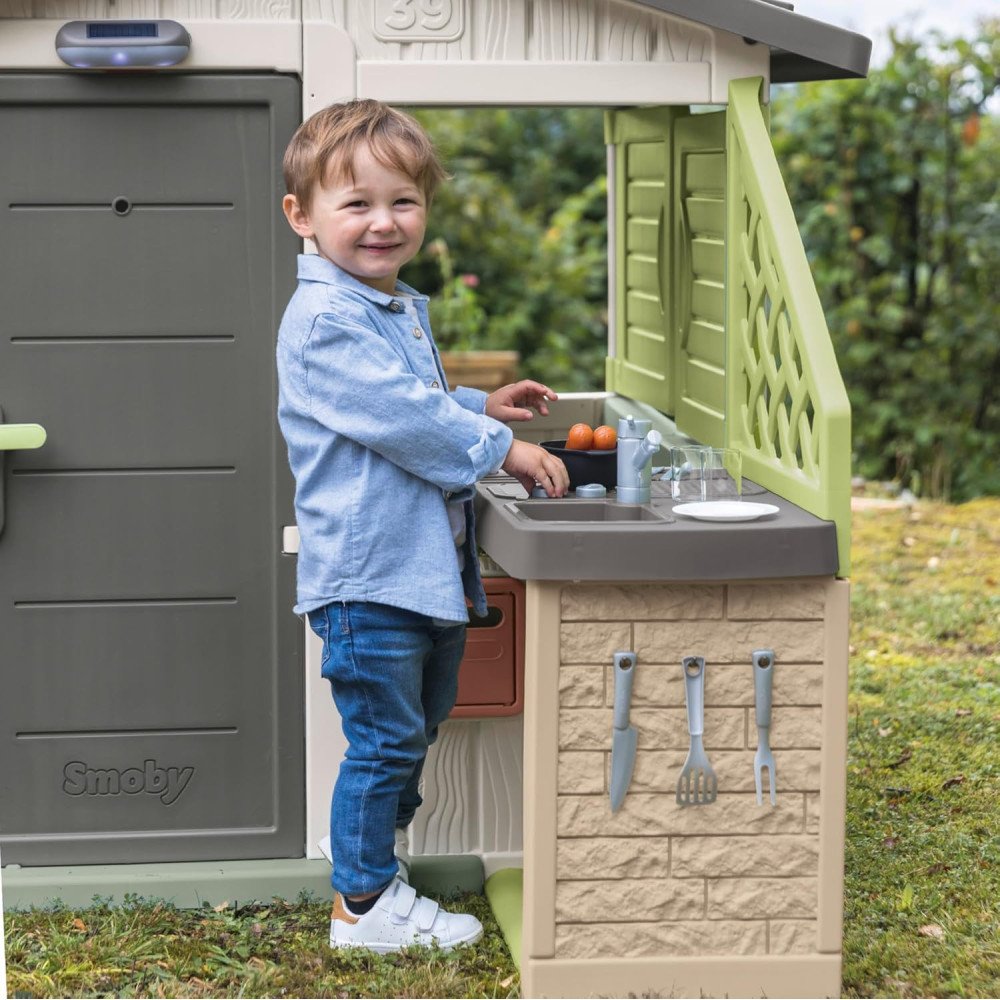 Smoby Life Maison Nature + Cuisine – Cabane Enfant | LEJOUET.MA