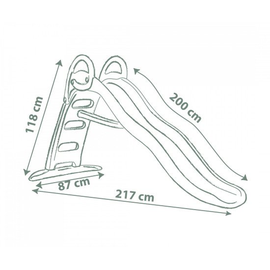 Smoby Life Toboggan Funny 2 m – Toboggan Vague | LEJOUET.MA