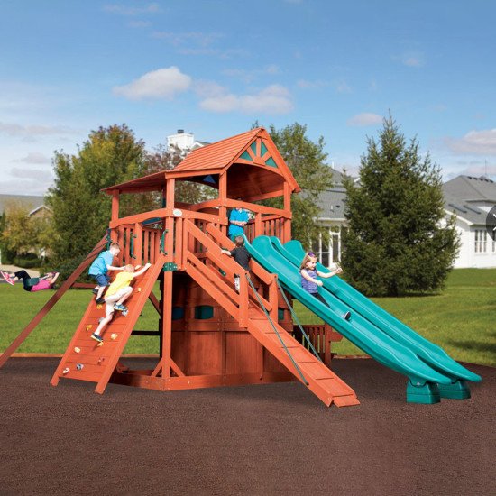 Aire de Jeux Bois XXL Titan Treehouse Jumbo 4
