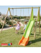 Portique Balançoire Enfant en Bois & Métal Maroc | lejouet.ma