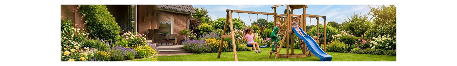 Aire de Jeux Enfant pour Jardin au Maroc | Portique & Toboggan - Lejouet.ma