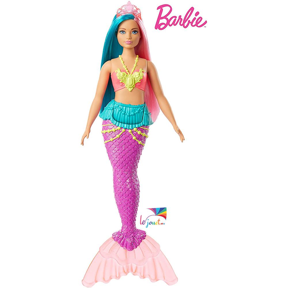 Une poupée Barbie sirène Dreamtopia assortie Mattel