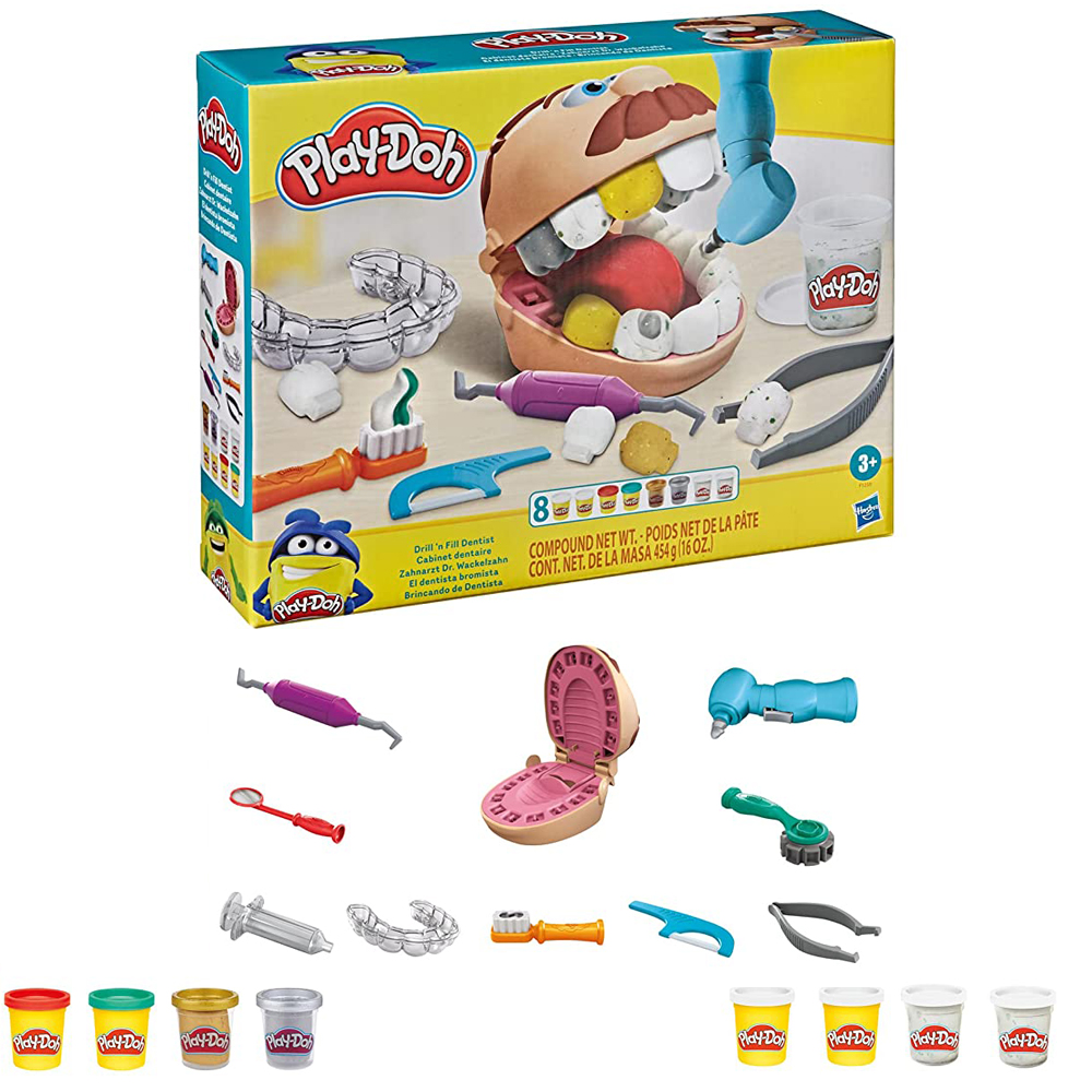 Play-Doh – Pate A Modeler Le Dentiste : : Jeux et Jouets