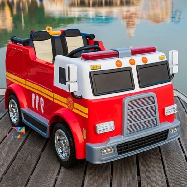 Camion électrique de pompier pour enfant avec télécommande