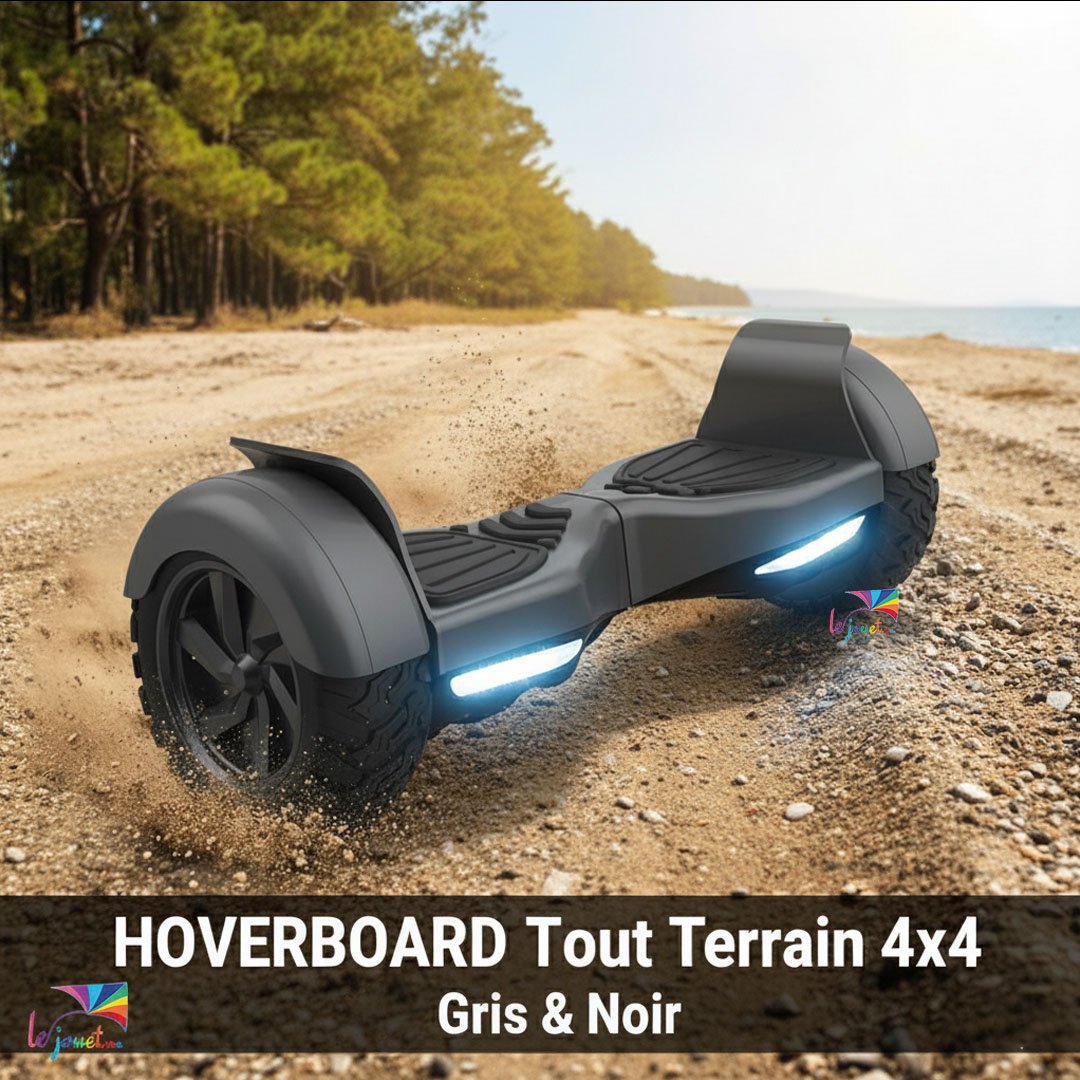 Hoverboard Tout terrain 4x4 Noir 1 Hoverboard Tout Terrain 4×4 Noir