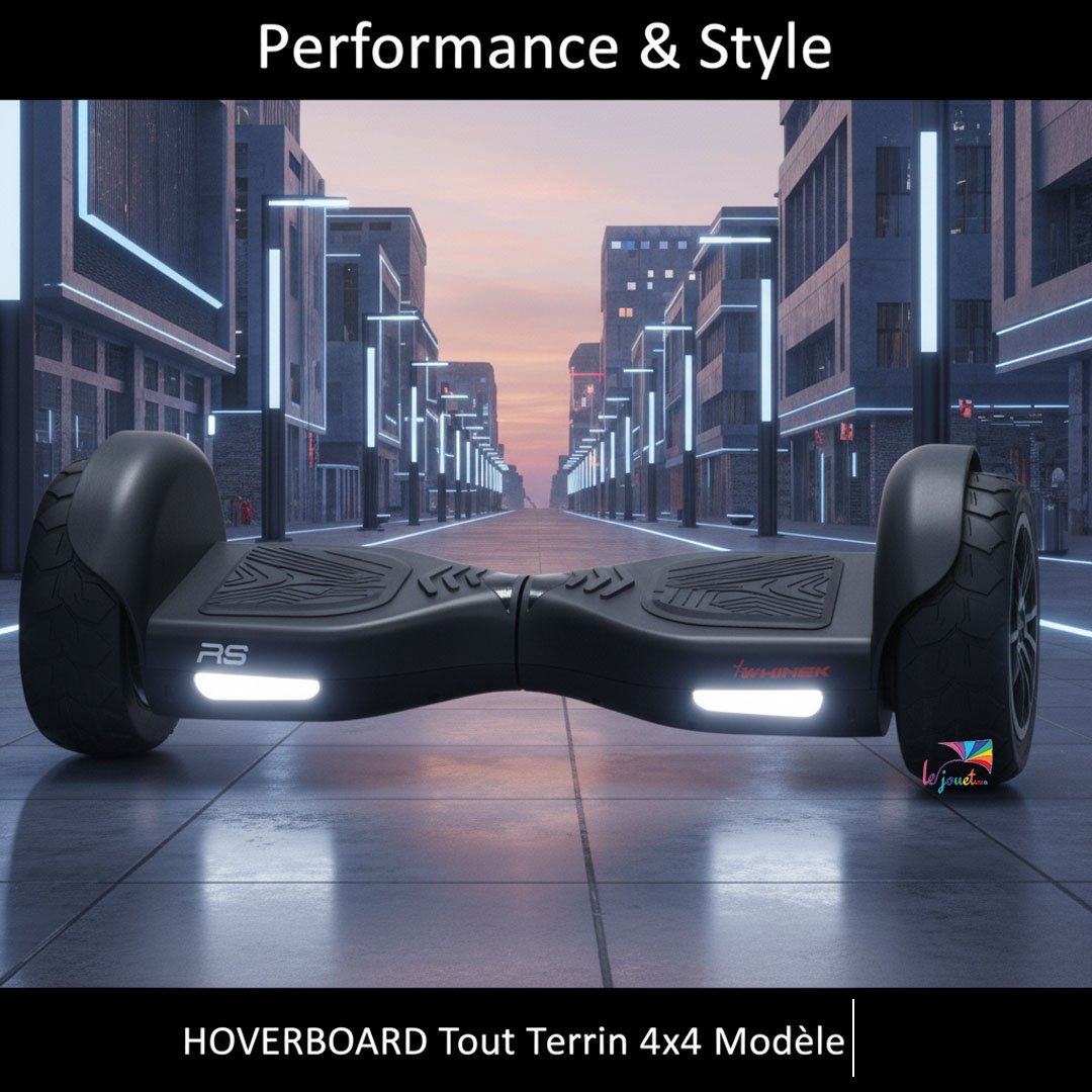 Hoverboard Tout terrain 4x4 Noir 2 Hoverboard Tout terrain 4x4 Noir – Image 2